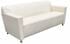 Cream Leather Lounge / Reception Seating - Cream Leather 3-Seater 