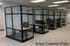 7-Foot High Clear Glass Office Panels w/ Black Frame - 24