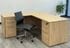 Beaumont Executive L-Shaped Desk w/6 Drawers - 71