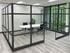 12' x 15' x 7'H Clear Glass Modular Conference Room w/ Black Frame