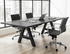 8' Rectangular Conference Table with Metal A-Frame Base - More Sizes Available