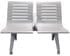 Ascend Steel Public Seating Series - 2-Seat Beam Seater in Gray Mist