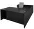 Black Laminate Straight Front U-Workstation