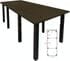 10' x 4' Standing Height Conference Table w/Square Post Legs
