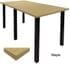 Standing Height Conference Tables w/Square Black Legs & White, Mocha, Maple, Black or Charcoal Top - 8' Length- See Other Sizes