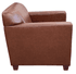 Saddle Brown Leather Reception Seating - Club Chair