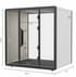 4-Person Meeting/Phone Booth with Noise Reduction and USB