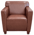 Saddle Brown Leather Reception Seating - Club Chair