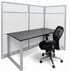 TrendSpaces Washable White Laminate Cubicles w/Glass Series - 67