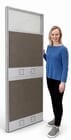 Premium 2-1/4&quot Thick Double Raceway Office Panels - 24&quotW x 67&quotH Glass Window Office Panel - See Other Sizes