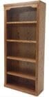 33&quotW x 72&quotH Traditional Oak Bookcase