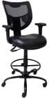Antimicrobial Vinyl 24/7 400  lb. Cap. Drafting Stool - <br>26"-29" / 29"-32" Seat Hgt.