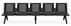 Ascend 5-Seat Beam Seater in Black Shadow