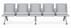 Ascend 5-Seat Beam Seater in Gray Mist