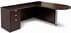 Mocha Peninsula L-Shaped Desk without Hutch