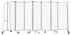 13.5'W x 6'H Frosted Acrylic Folding Mobile Room Divider