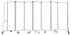 13.5'W x 6'H Whiteboard Folding Mobile Room Divider