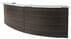 2-Person Curved Glass Top Reception Desk in Charcoal or White - 9' Wide