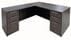 Office Desk & Chair Set for 8' x 8' Office - Charcoal Laminate