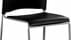 Black Vinyl Padded Stackable Cafe Stool - 24