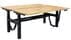 Solid Wood 2 Person Electric Lift Benching Desk - 48
