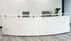 2-Person Modern High Gloss White Curved Reception Desk