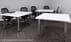 Mobile Industrial Steel Leg Conference Table - 6'x4' / 8'x3' Table - See Other Sizes
