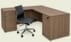 Urban Walnut Executive L-Shaped Desk w/6 Drawers - 71