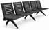 Ascend 5-Seat Beam Seater in Black Shadow