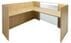 L-Shaped Glass Front Reception Desk