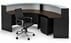 120 Degree Glass Top Reception Desk