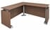 Urban Walnut Fully Height Adjustable Executive L-Shaped Desk w/6 Drawers - 71
