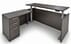 Charcoal Adjustable Height Manager's L-Shaped Desk