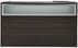 Charcoal Woodgrain L-Shaped Reception Desk w/Frosted Glass Panel