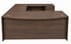 Columbia Walnut Conference U-Shaped Workstation - 71