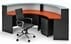 120 Degree Glass Top Reception Desk