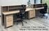 15' Contrasts 2-Person Rustic Reception Desk