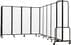 17.5'W x 6'H Clear Acrylic Folding Mobile Room Divider