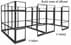 8' x 8' x 7'H Clear Glass Modular Office w/ Black Frame - Starter Cubicle