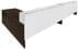 Emerge Glass Top L-Shaped 2-Person Reception Desk w/Drawers & LED Lights - 142