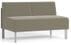 Luxe Armless Loveseat in Upgrade Fabric/Healthcare Vinyl 