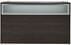 Rectangular Charcoal Woodgrain Reception Desk w/Frosted Glass Panel
