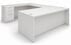 White Laminate Straight Front U-Workstation