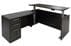 Charcoal Adjustable Height Manager's L-Shaped Desk