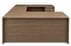 Urban Walnut Rectangular U-Shaped Workstation, Height Adjustable L-Surface & 3 Drawers - 71