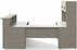Wrap-Around Custom Reception Desk w/ Left Bridge, 72