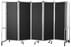 10'W x 6'H Fabric Folding Mobile Room Divider