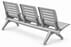 Ascend 3-Seat Beam Seater in Gray Mist