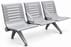 Ascend 3-Seat Beam Seater in Gray Mist