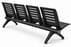 Ascend 4-Seat Beam Seater in Black Shadow